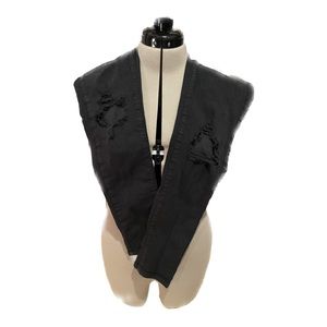 American Eagle Black Ripped Super Stretch Jeggings